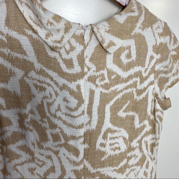 PENDLETON Tan & Ivory Drop Waist Sheath Dress! 4 - Picture 9 of 9